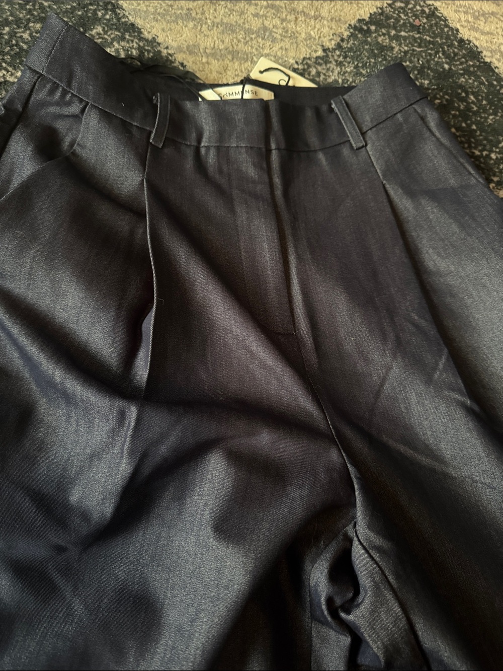 Commense High-Waisted Pleated Wide-Leg Pants - Picture 5 of 5